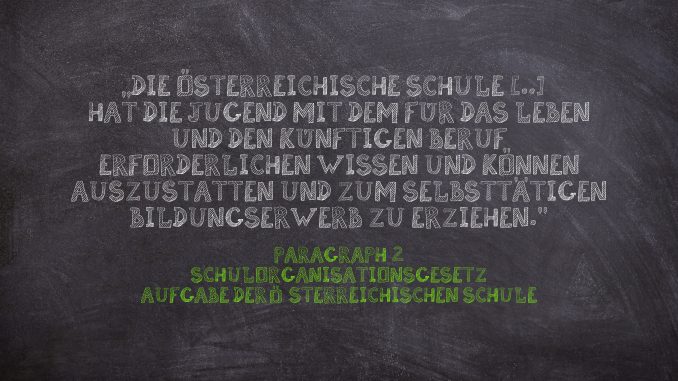 Die Aufgabe der österreichischen Schule