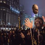 Menschenmenge vor dem Trump-Tower